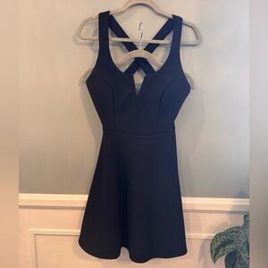 LBD Black X Back Dress
